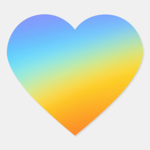rainbow heart sticker
