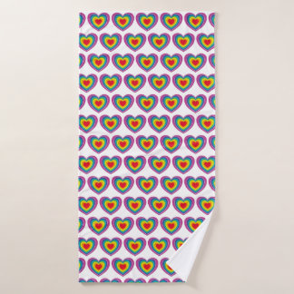 Rainbow Heart Towel