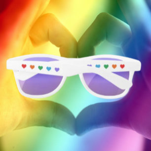 Rainbow Heart Vibes Sunglasses