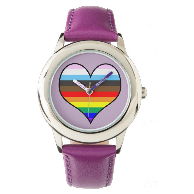 Rainbow Heart Watch (Front)