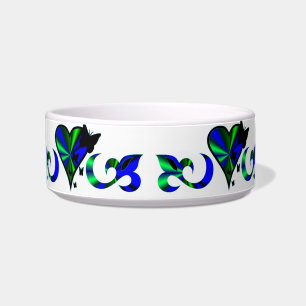 Rainbow Heart with Lily and Butterfly Bowl