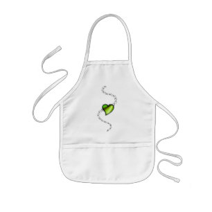 Rainbow Heart with Stars Kids Apron