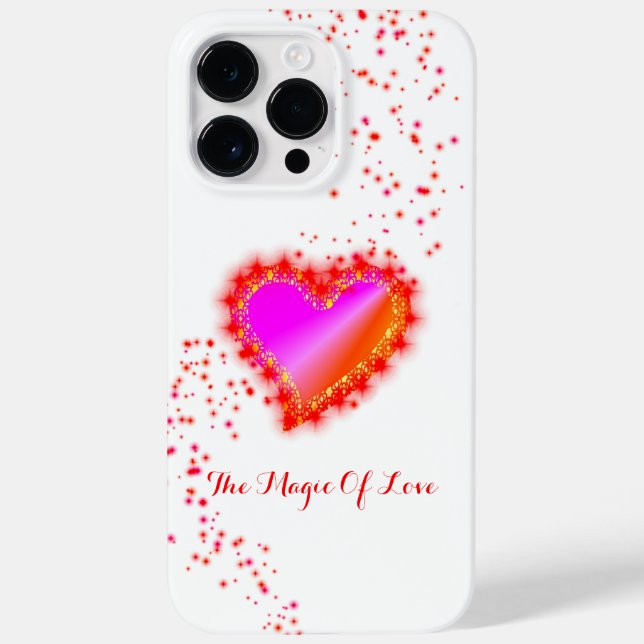 Rainbow Heart with Stars , The Magic Of Love Case-Mate iPhone Case (Back)