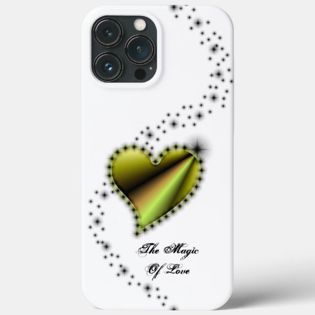 Rainbow Heart with Stars , The Magic Of Love Case-Mate iPhone Case (Back)