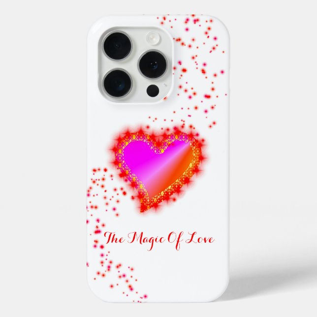 Rainbow Heart with Stars , The Magic Of Love Case-Mate iPhone Case (Back)