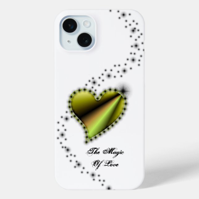 Rainbow Heart with Stars , The Magic Of Love Case-Mate iPhone Case (Back)