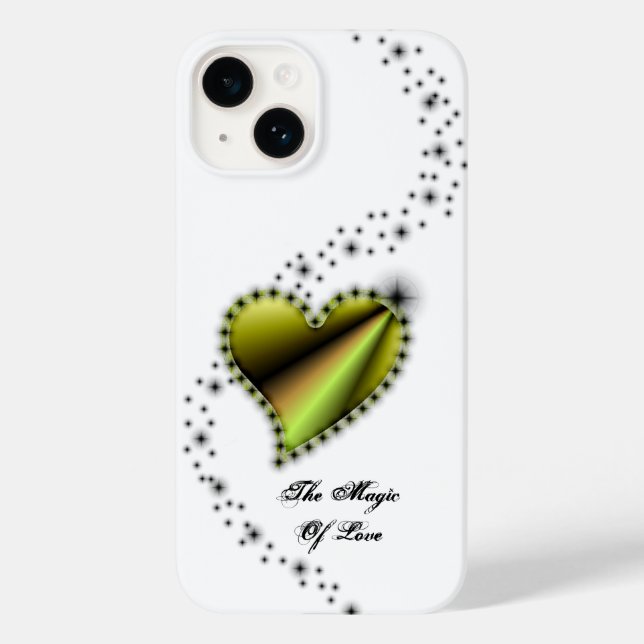 Rainbow Heart with Stars , The Magic Of Love Case-Mate iPhone Case (Back)