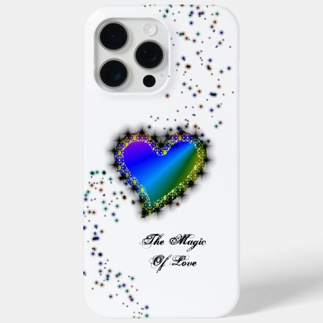 Rainbow Heart with Stars , The Magic Of Love Case-Mate iPhone Case (Back)