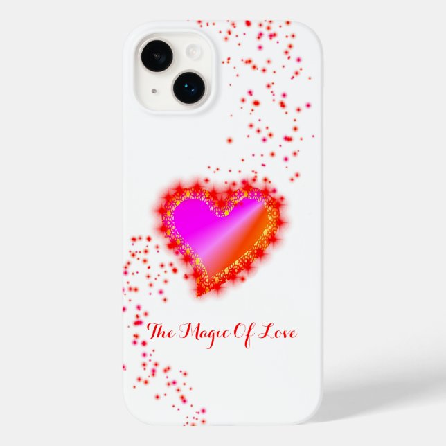 Rainbow Heart with Stars , The Magic Of Love Case-Mate iPhone Case (Back)
