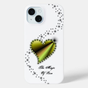 Rainbow Heart with Stars , The Magic Of Love iPhone 15 Case