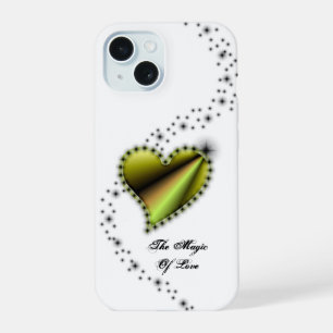 Rainbow Heart with Stars , The Magic Of Love iPhone 15 Case