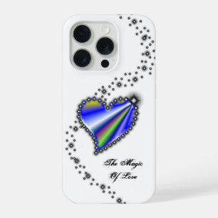 Rainbow Heart with Stars , The Magic Of Love iPhone 15 Pro Case