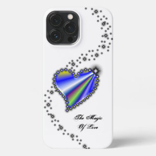 Rainbow Heart with Stars , The Magic Of Love iPhone 13 Pro Max Case