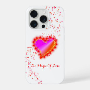 Rainbow Heart with Stars , The Magic Of Love iPhone 15 Pro Case