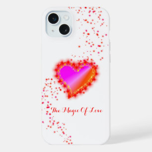 Rainbow Heart with Stars , The Magic Of Love iPhone 15 Plus Case