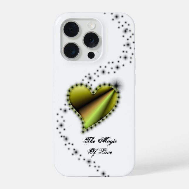Rainbow Heart with Stars , The Magic Of Love iPhone Case (Back)