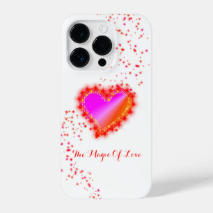 Rainbow Heart with Stars , The Magic Of Love iPhone 14 Pro Case