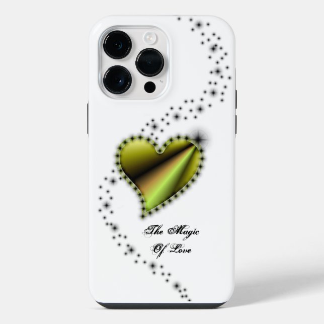 Rainbow Heart with Stars , The Magic Of Love iPhone Case (Back)