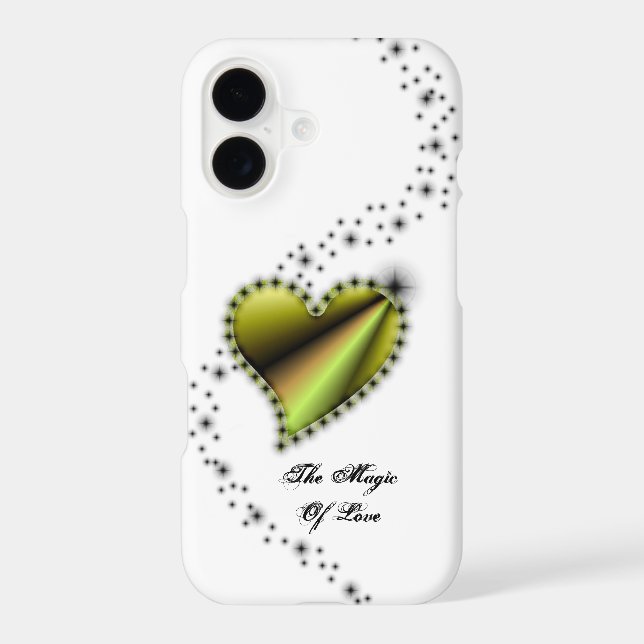 Rainbow Heart with Stars , The Magic Of Love iPhone Case (Back)