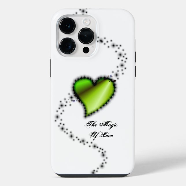 Rainbow Heart with Stars , The Magic Of Love iPhone Case (Back)