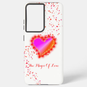 Rainbow Heart with Stars , The Magic Of Love Samsung Galaxy Case