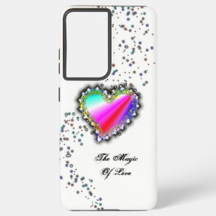 Rainbow Heart with Stars , The Magic Of Love Samsung Galaxy Case