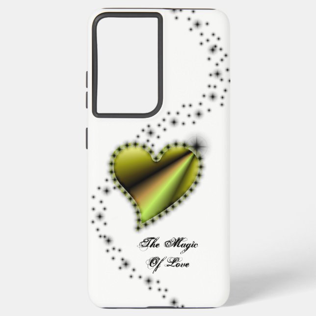 Rainbow Heart with Stars , The Magic Of Love Samsung Galaxy S21 Ultra Case (Back)