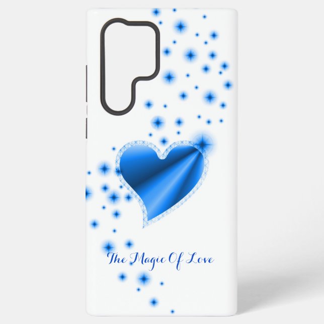 Rainbow Heart with Stars , The Magic Of Love Samsung Galaxy S22 Ultra Case (Back)