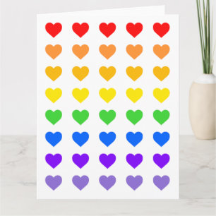 Rainbow Hearts Card