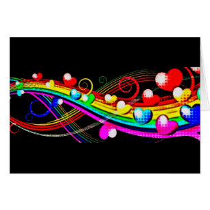 Rainbow Hearts Greeting Card