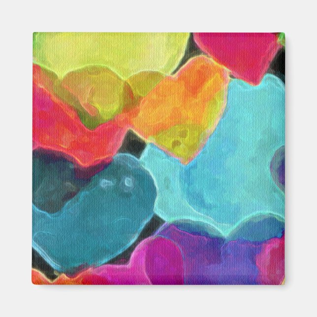 Rainbow Hearts Magnet (Front)