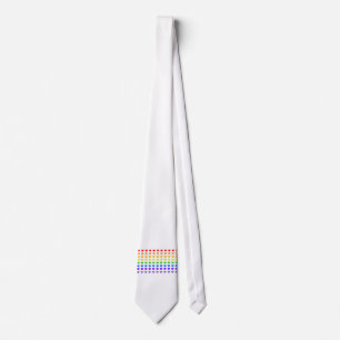 Rainbow Hearts Neck Tie