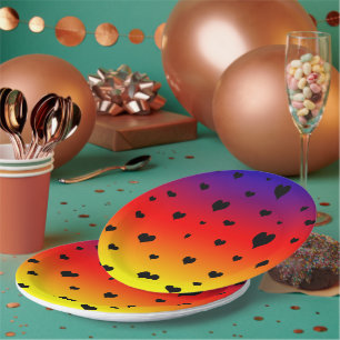 Rainbow Hearts, Paper Plate