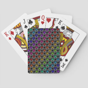 Rainbow Hearts Playing Cards