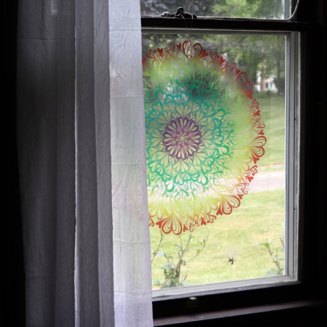 Rainbow Hearts Retro Mandala                       (Creator Uploaded)