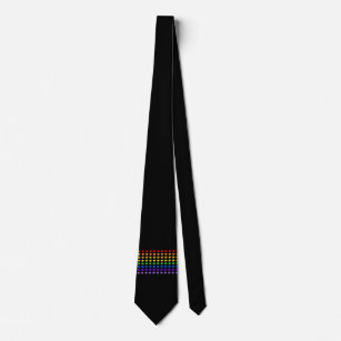 Rainbow Hearts  Tie