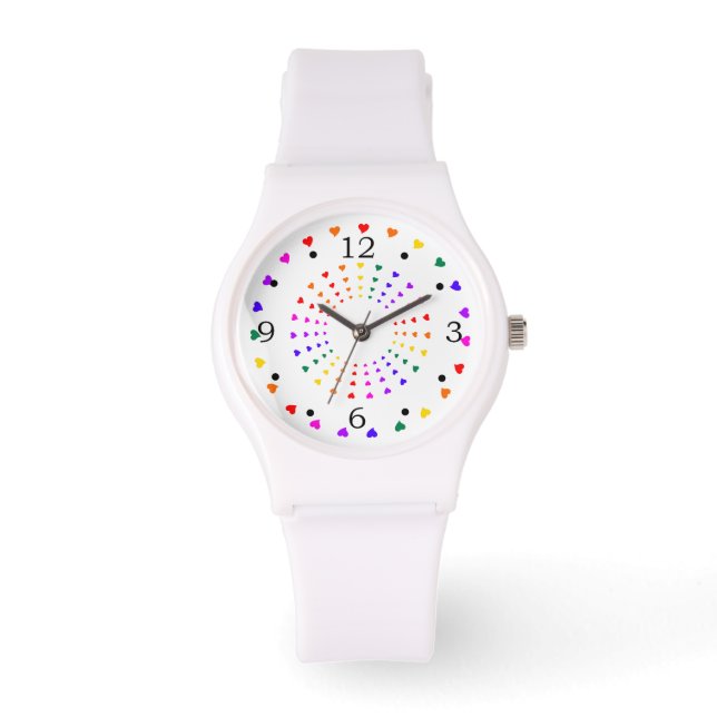 Rainbow Hearts Watch (Front)