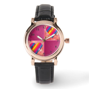 Rainbow Hearts Watch