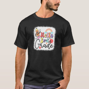 Rainbow Hello Third 3rd Grade Teacher First Day Of T-Shirt