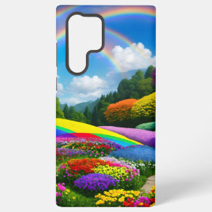 Rainbow Hills and Flowers Two Samsung Galaxy Case