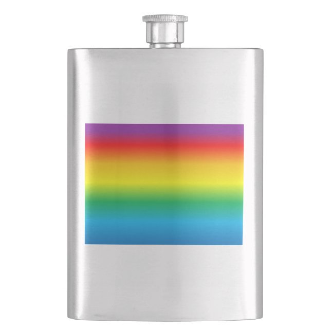 rainbow- hip flask (Front)