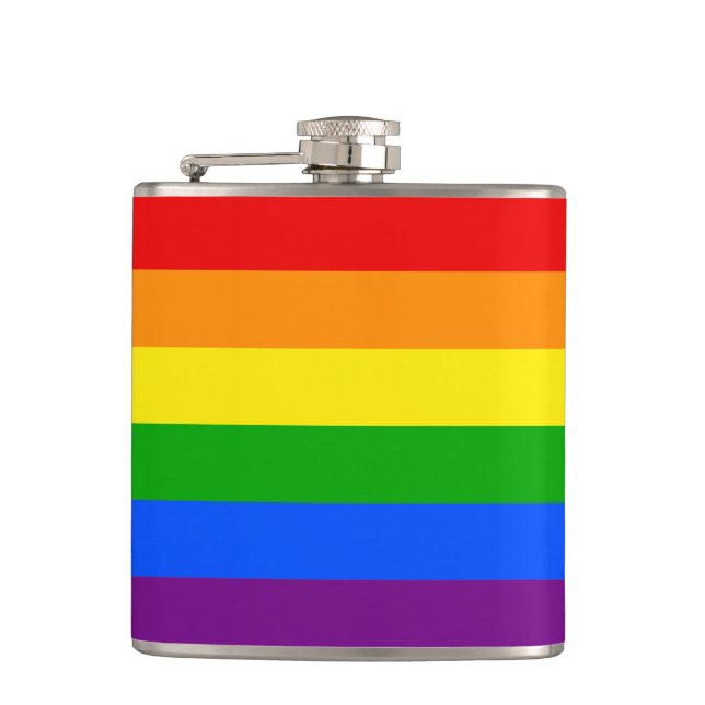 "RAINBOW" HIP FLASK (Front)