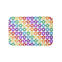 Rainbow hippie flowers pattern