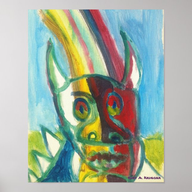 Rainbow Hodag Poster (Front)
