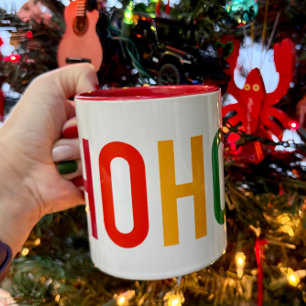 Rainbow HoHoHo Santa Mug for some Christmas Joy