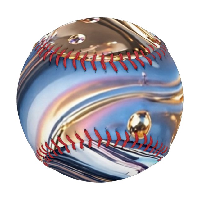 Rainbow Holographic Chrome Baseball (Back)