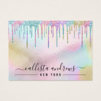 Rainbow Holographic Glitter Drips Bracelet Display