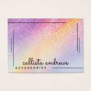 Rainbow Holographic Glitter Ombre Bracelet Display