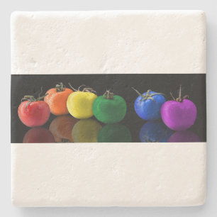 Rainbow Home Office Personalise Destiny Destiny'S Stone Coaster