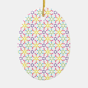 Rainbow Honeycomb Ceramic Tree Decoration